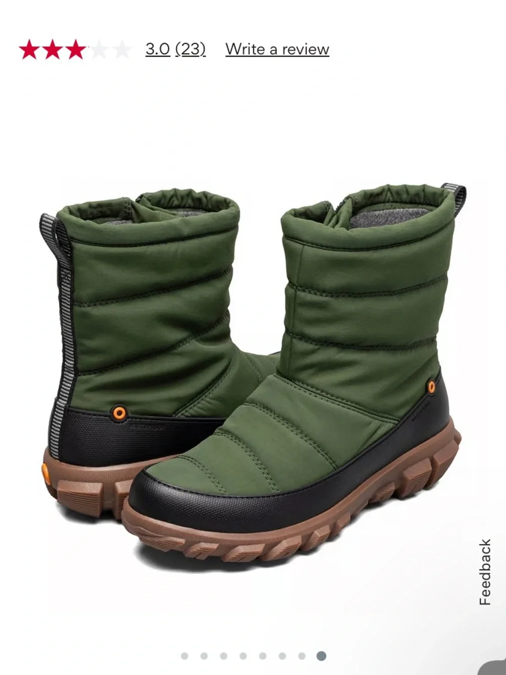 Bogs Womens Cedar Quilt Pull On Waterproof Boot, size 7.5 NWT